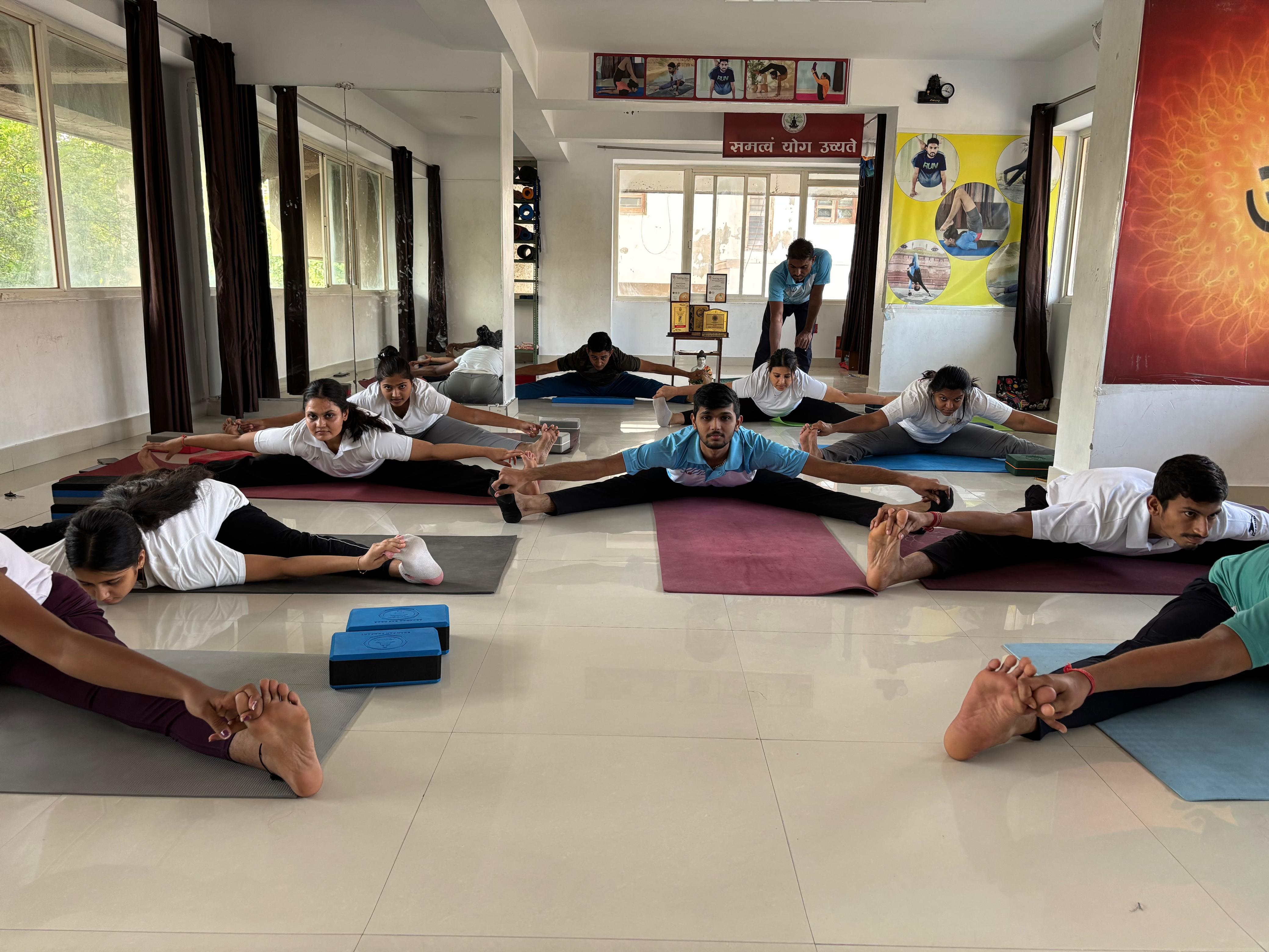 Yoga class at S.K. Yoga Center
